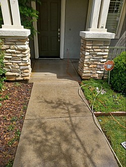 Feint porch pressure wash