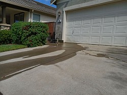 Driveway pressure wash